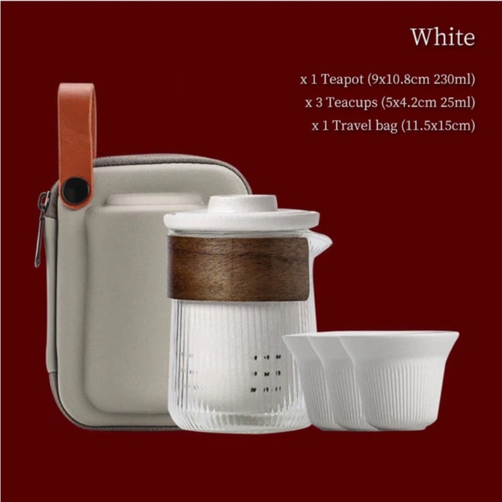 Portable travel tea/coffee set